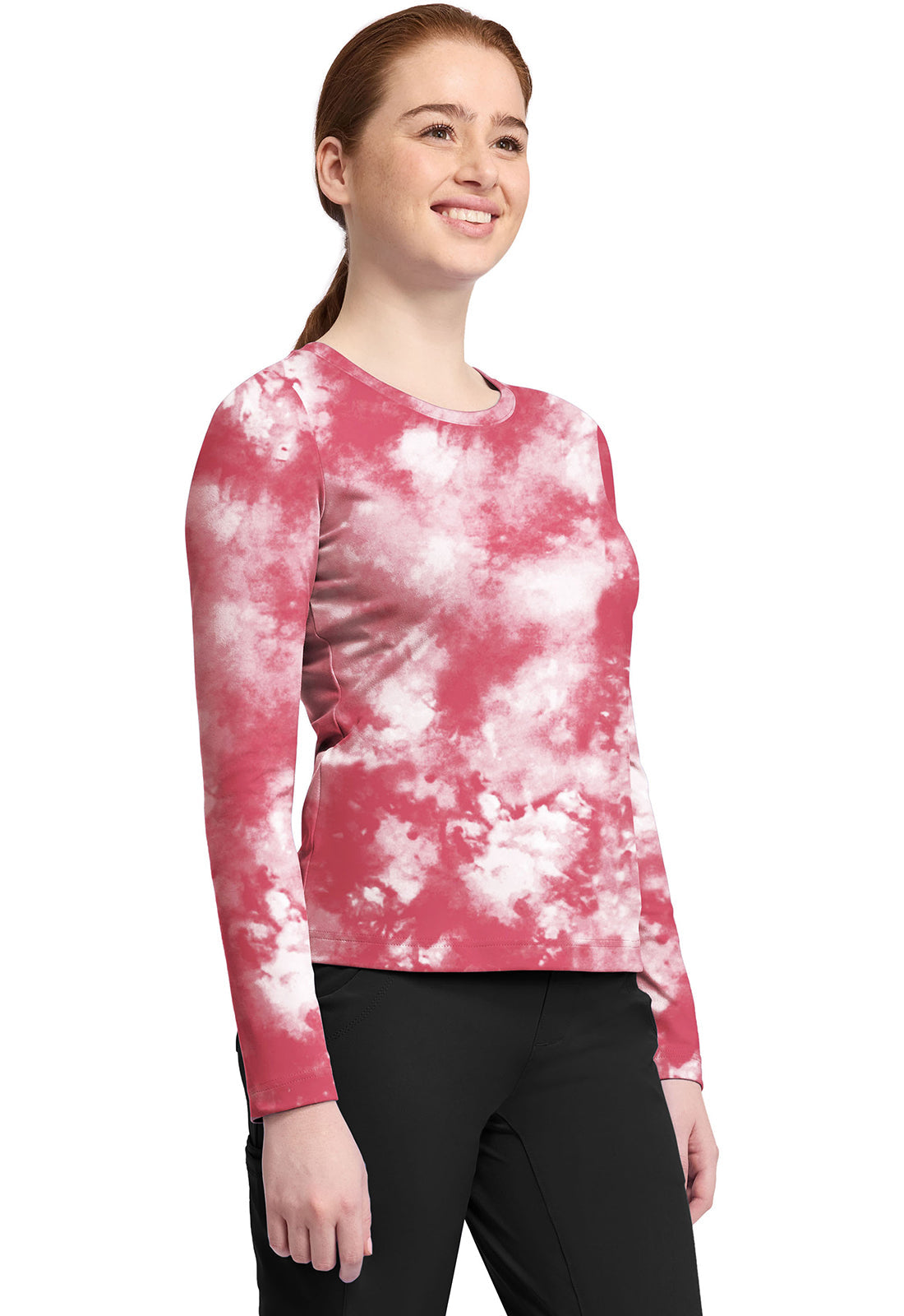 HH Knits HH816 Melissa Tee Tie Dye French Pink