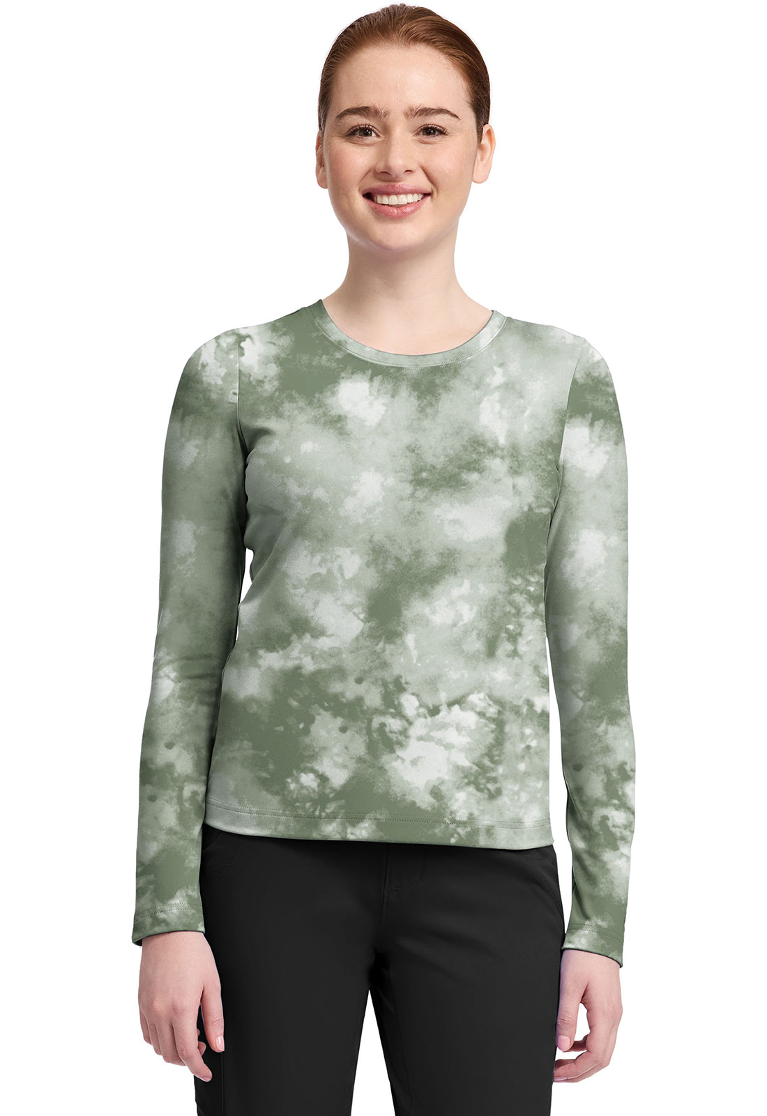 HH Knits HH816 Melissa Tee Tie Dye Olive