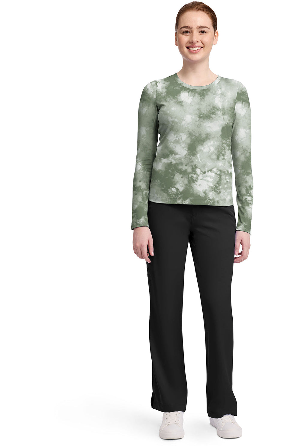 HH Knits HH816 Melissa Tee Tie Dye Olive