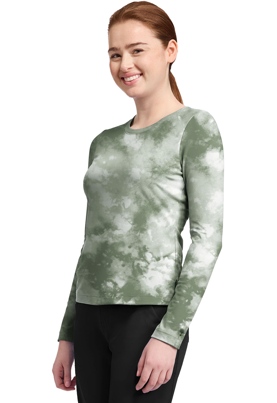 HH Knits HH816 Melissa Tee Tie Dye Olive