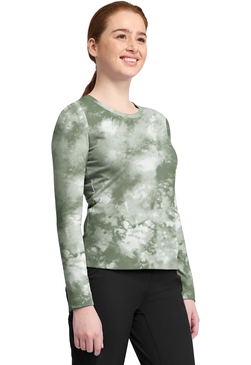HH Knits HH816 Melissa Tee Tie Dye Olive