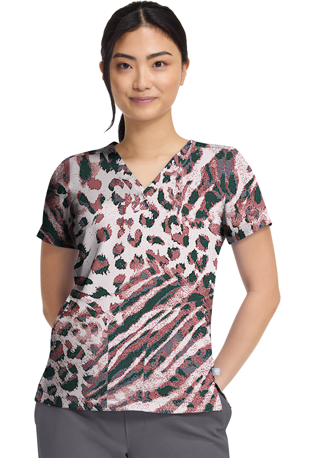 HH Quest HH906 Briana Print Top Cool Cattitude