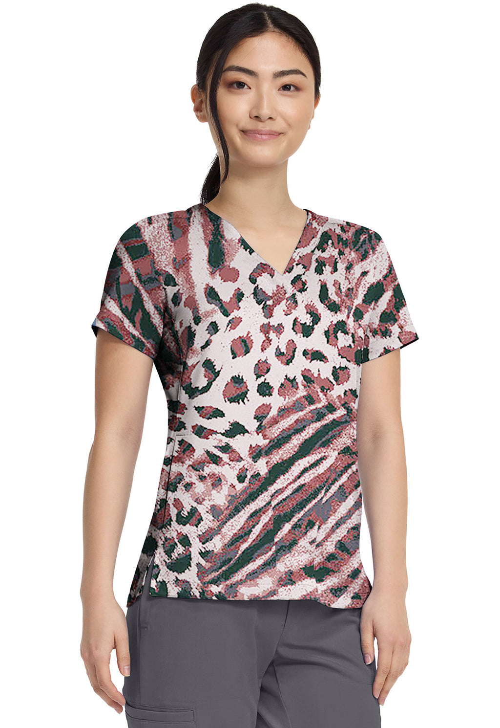 HH Quest HH906 Briana Print Top Cool Cattitude