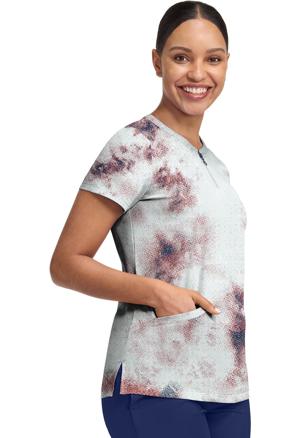 HH Quest HH907 Ivy Print Top Soft Fractures