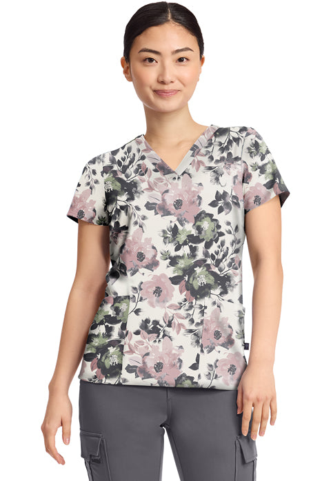 HH Quest HH908 Amanda Print Top Peaceful Posies