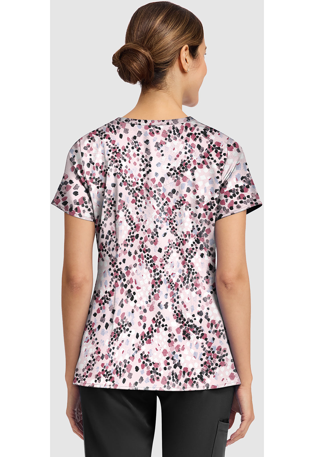Prints HH910 Women's Amanda Scrub Top Abstract Python