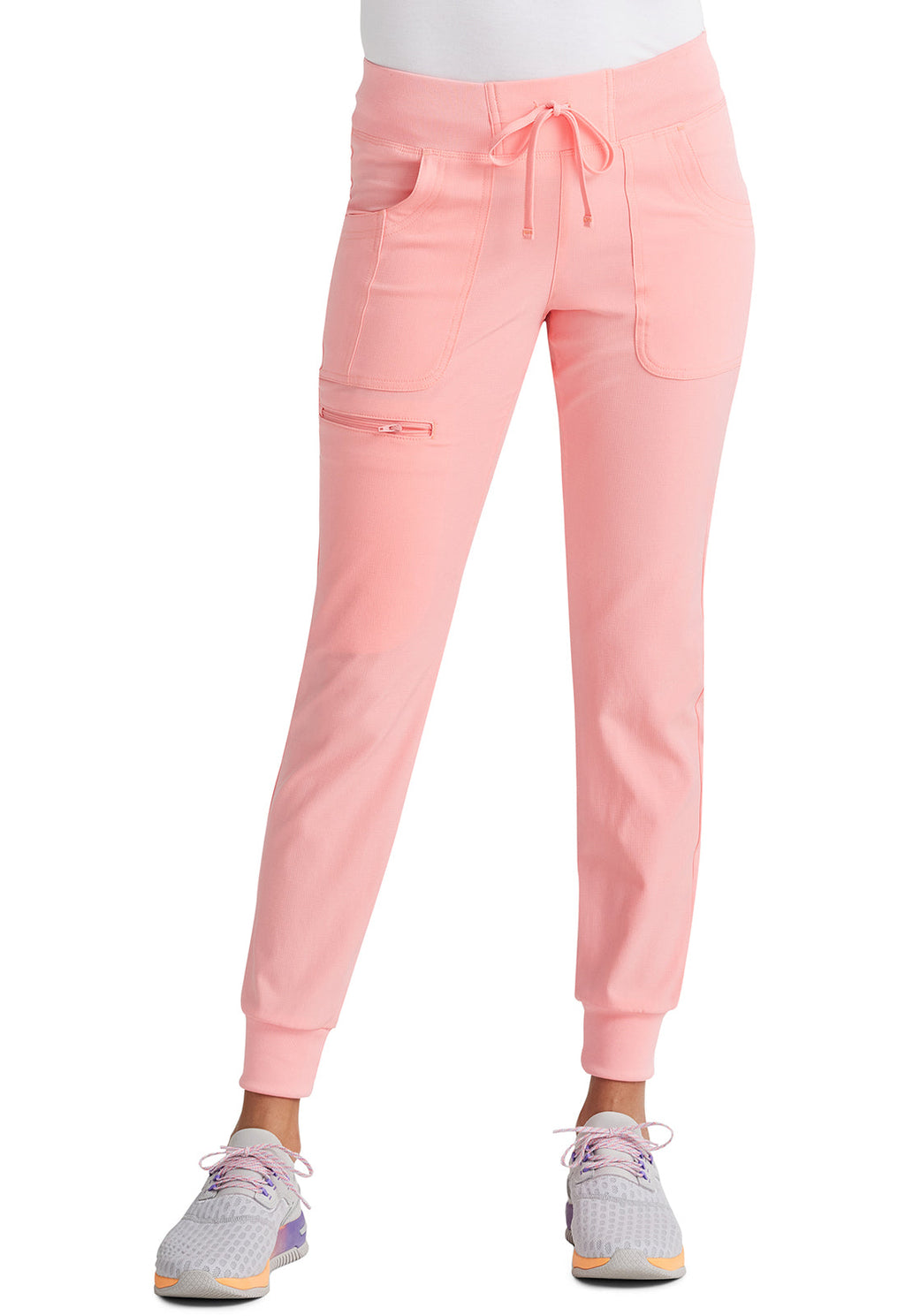 HeartSoul Break on Through HS030 Drawstring Jogger Pink Dream Model Image Front | Heartsoul