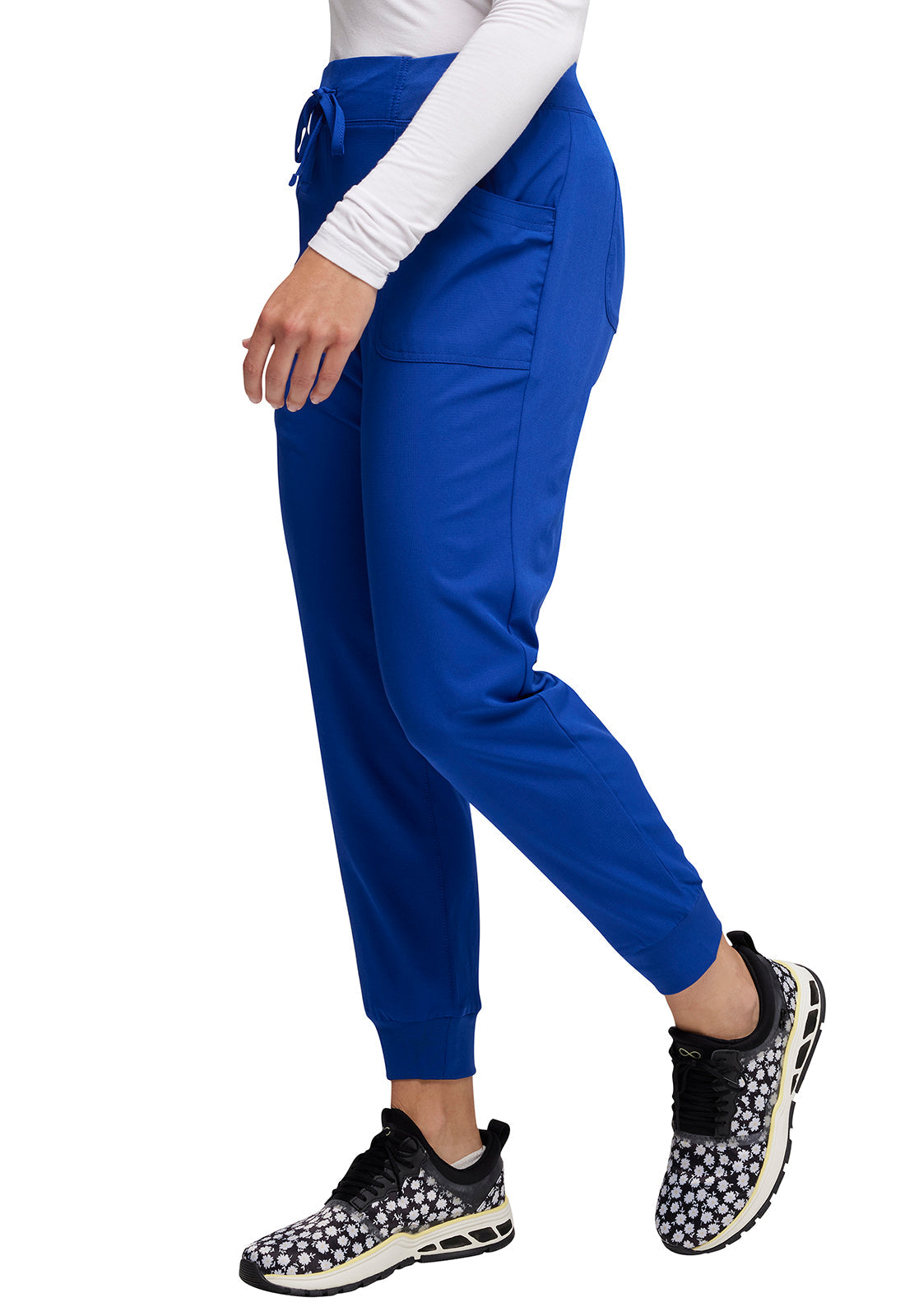HeartSoul Break on Through HS030 Drawstring Jogger Galaxy Blue Model Image Right Side | Heartsoul