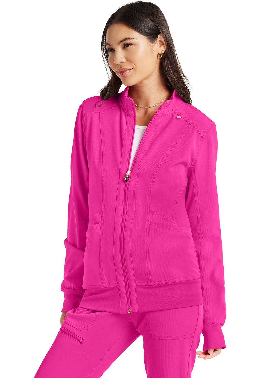 Break on Through HS347 Zip Front Jacket Flamingo
