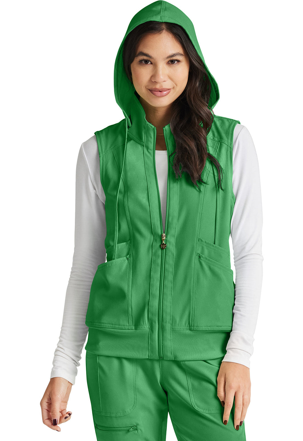 Break on Through HS500 Zip Front Vest Kelly Green Image