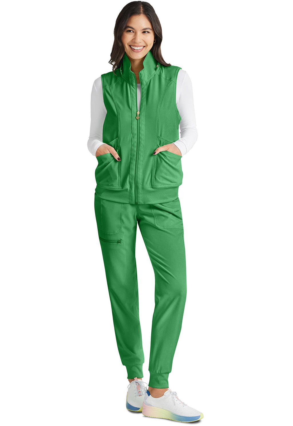 Break on Through HS500 Zip Front Vest Kelly Green Image