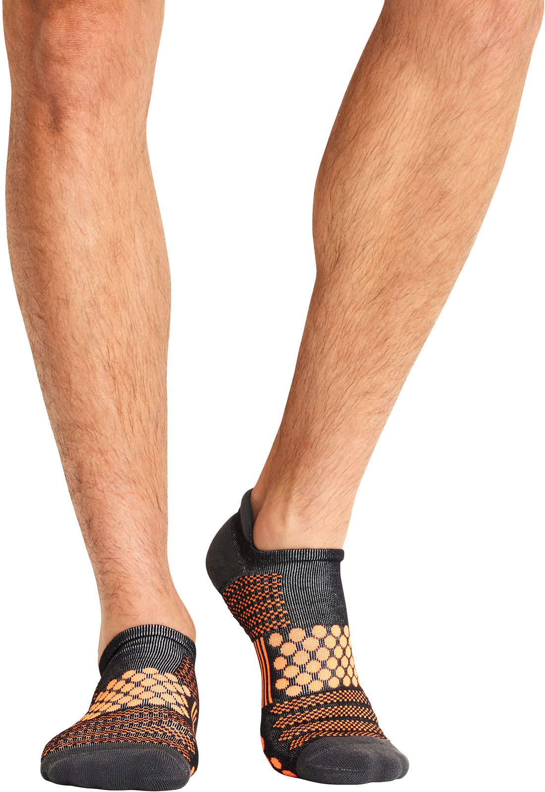 Legwear HUSTLE Athletic Ankle Socks Black/Vivid Orange