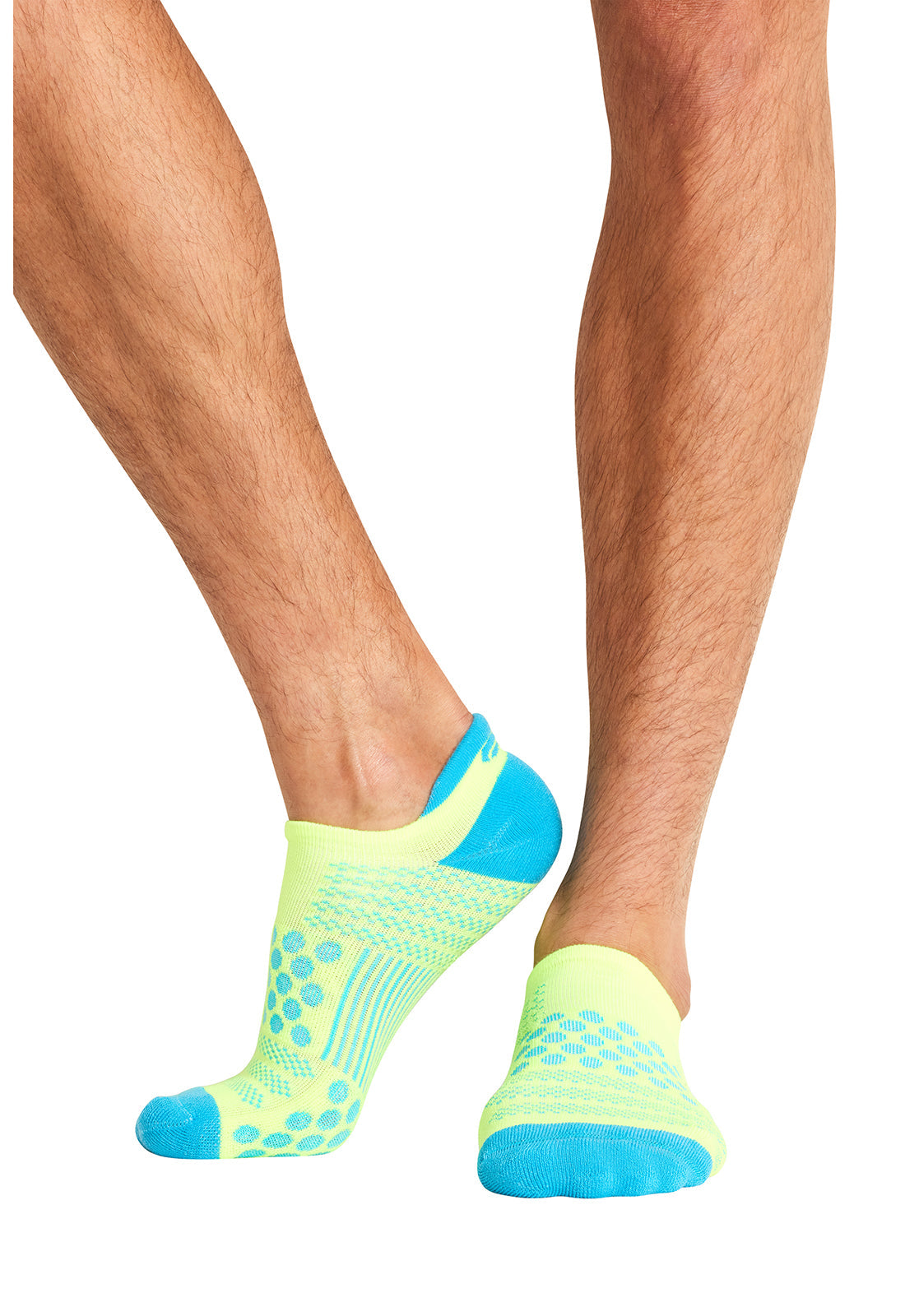 Legwear HUSTLE Athletic Ankle Socks Hyper Yellow/Turquoise
