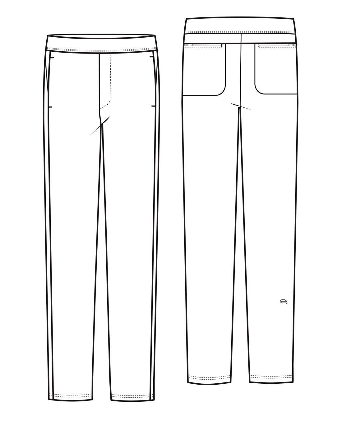 Pursuit IN00021 Men's Straight Leg Pants Navy