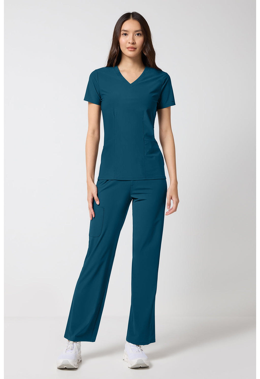 Pursuit IN00033 Women's V-Neck Top Caribbean Blue