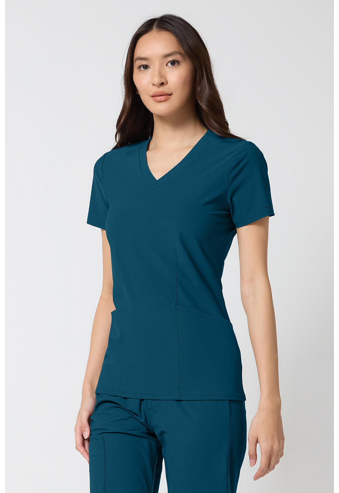 Pursuit IN00033 Women's V-Neck Top Caribbean Blue