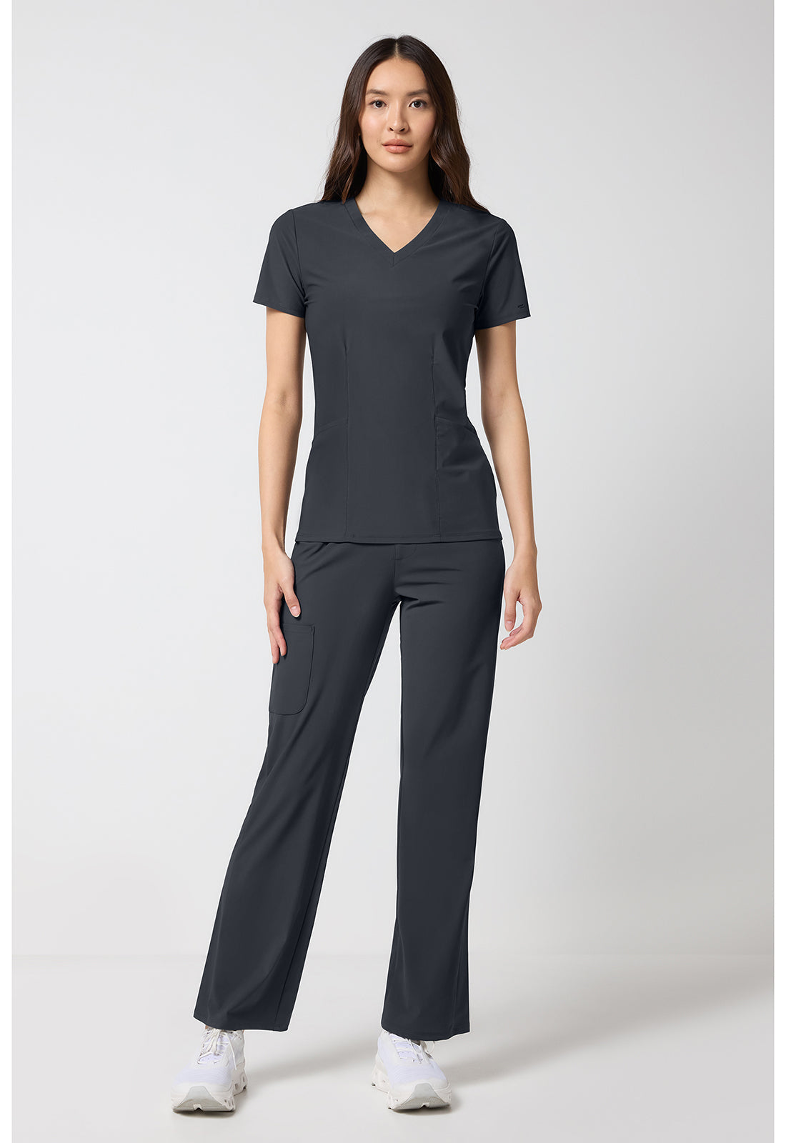 Pursuit IN00033 Women's V-Neck Scrub Top Pewter