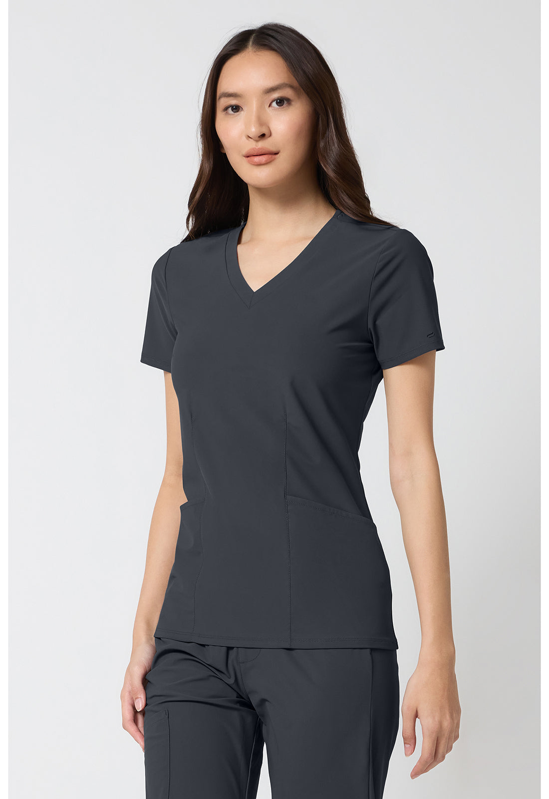 Pursuit IN00033 Women's V-Neck Scrub Top Pewter