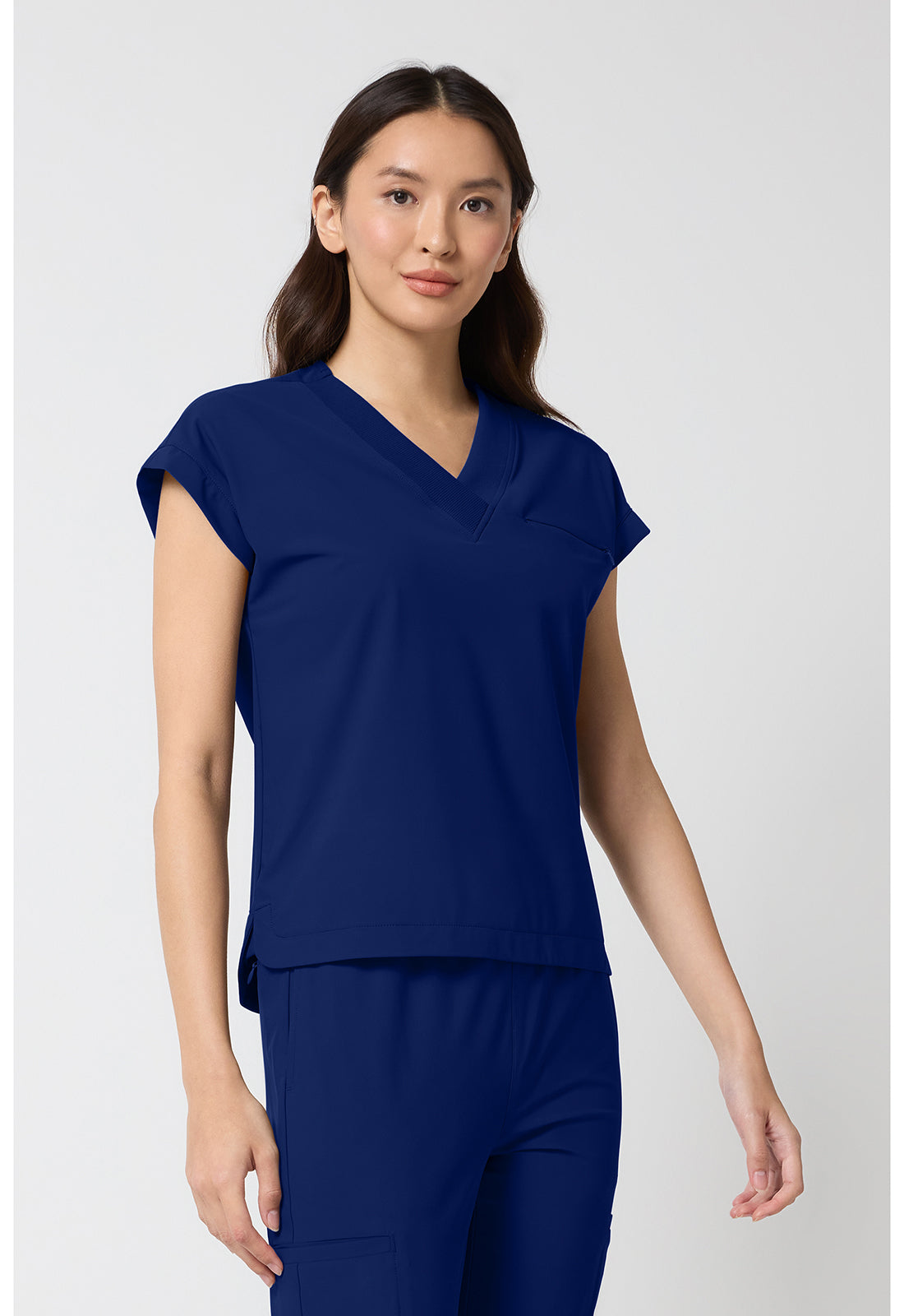 Pursuit IN00034 Women's Dolman V-Neck Top Navy