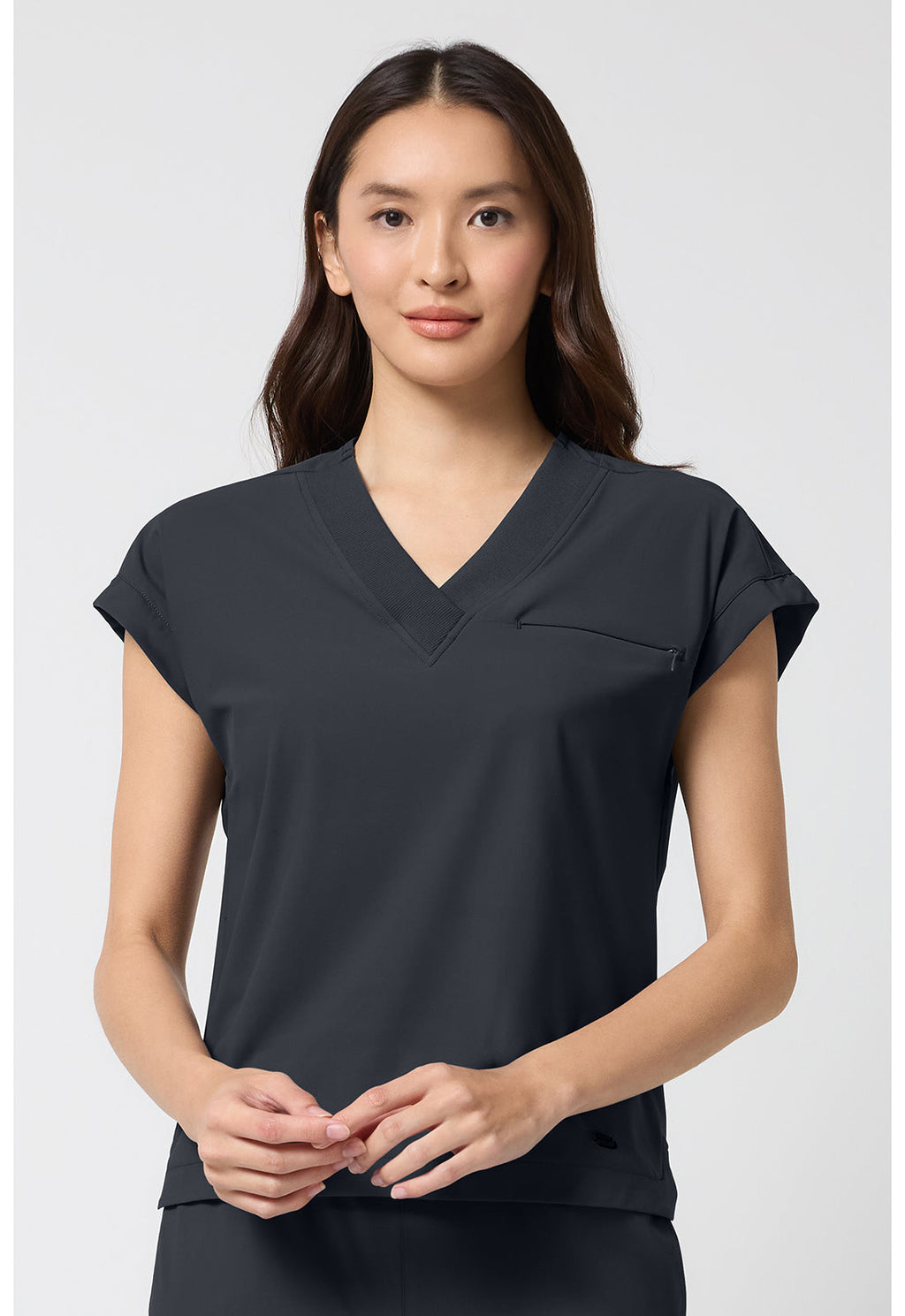 Pursuit IN00034 Women's Dolman V-Neck Scrub Top Pewter
