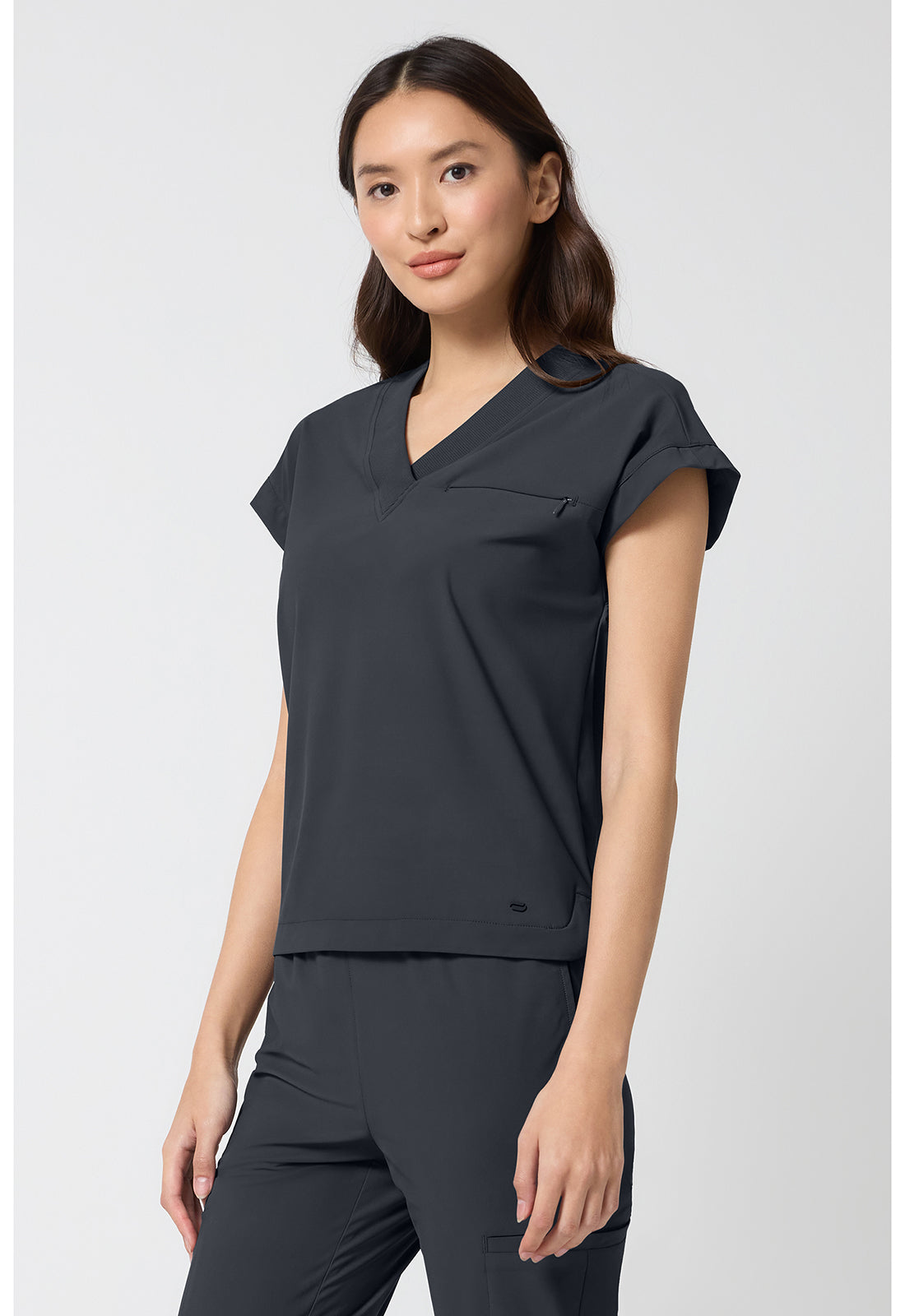 Pursuit IN00034 Women's Dolman V-Neck Scrub Top Pewter