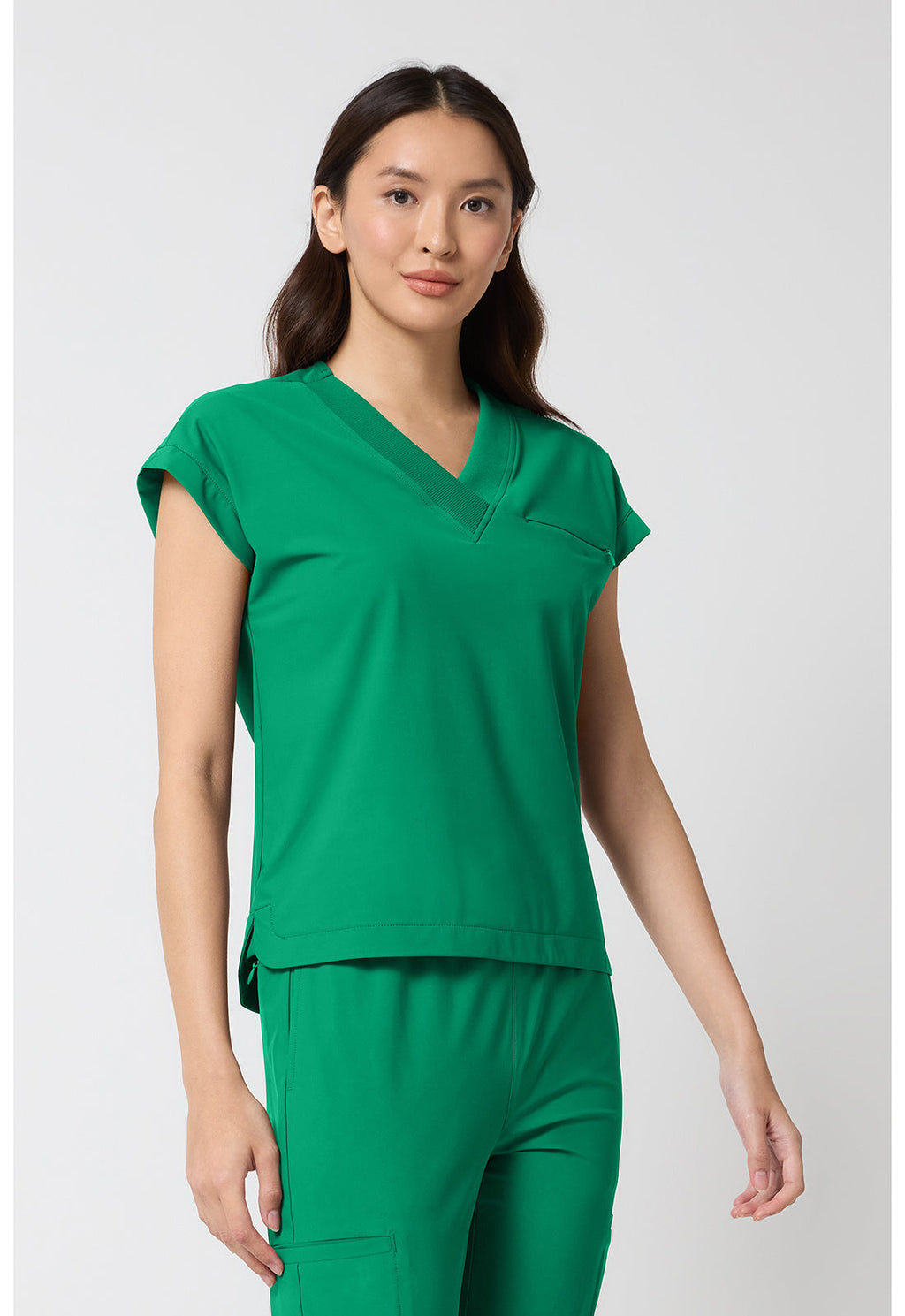 Pursuit IN00034 Women's Dolman V-Neck Top Retro Green