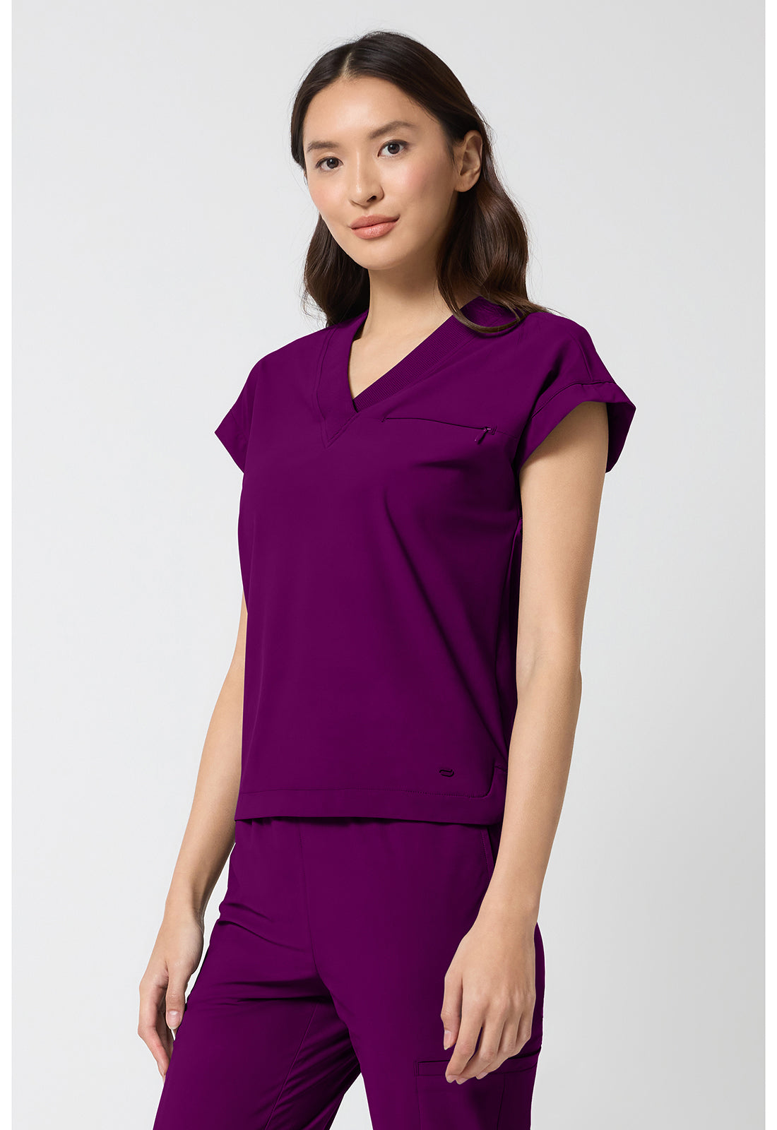 Pursuit IN00034 Women's Dolman V-Neck Scrub Top Wine