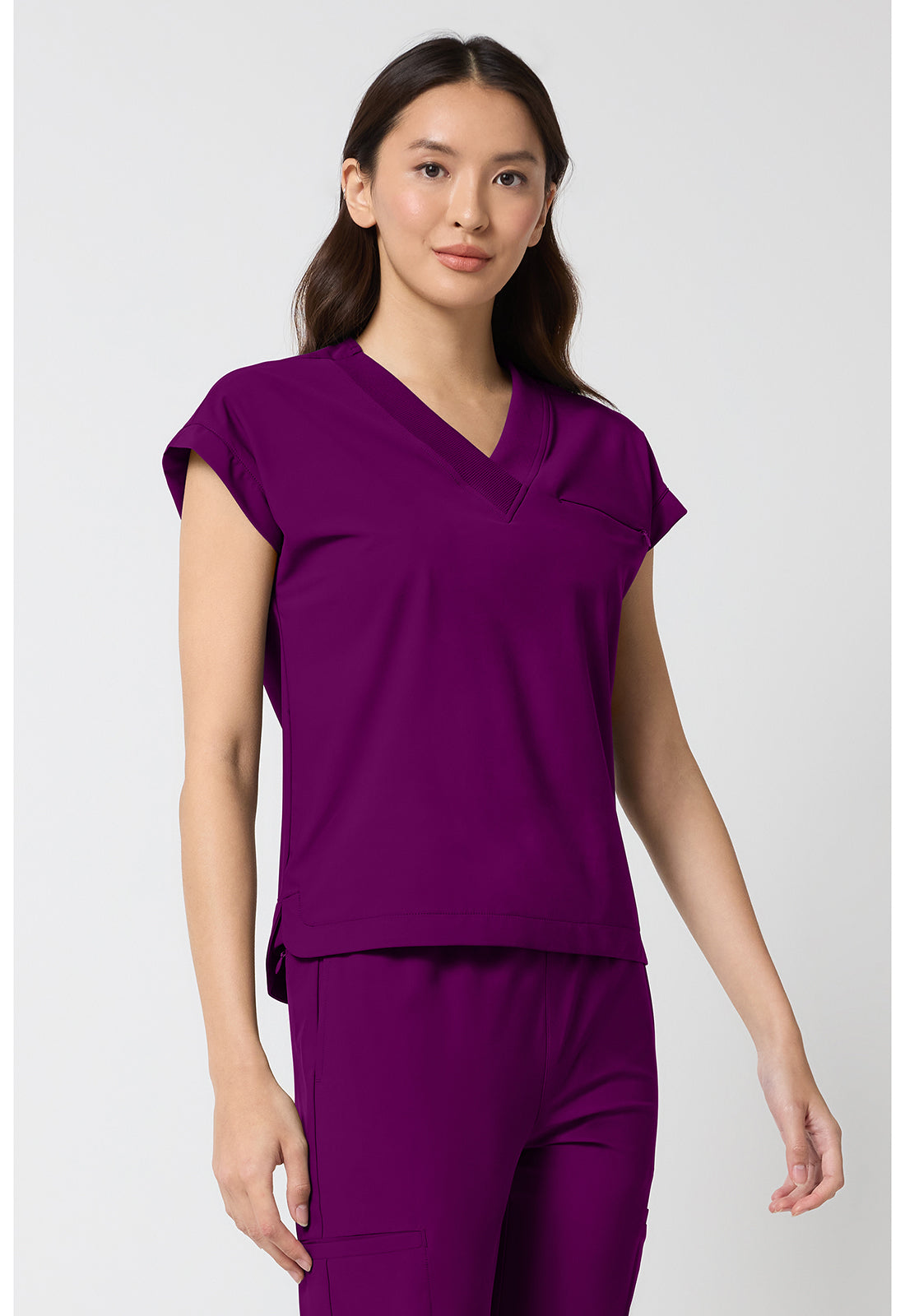 Pursuit IN00034 Women's Dolman V-Neck Top Wine