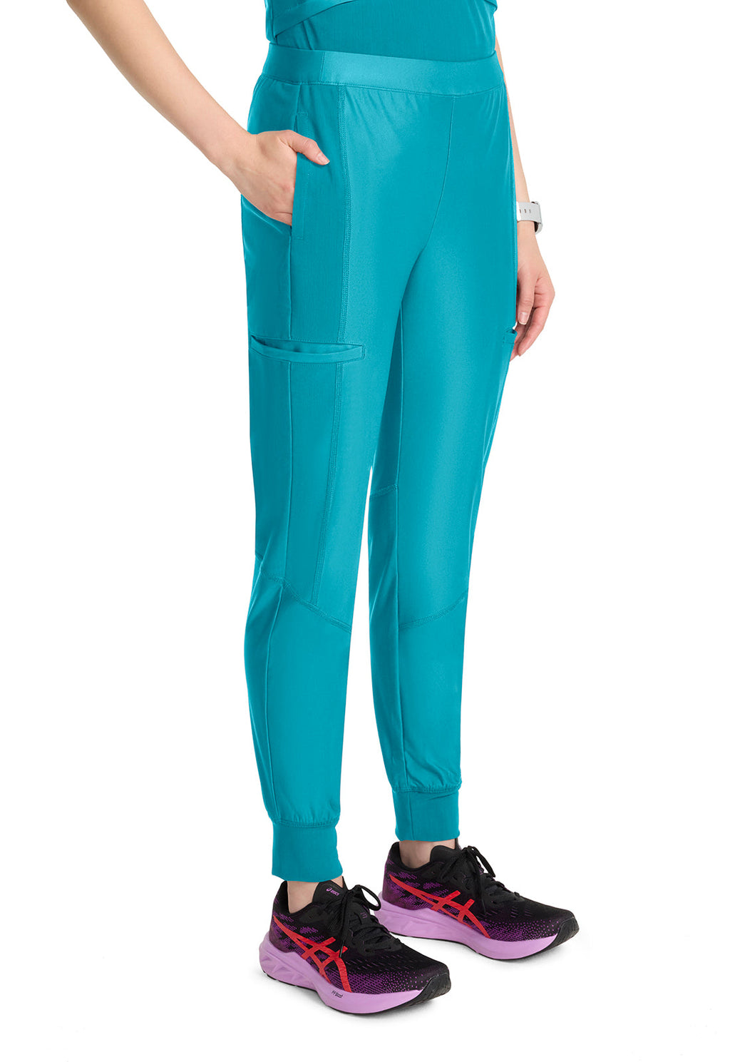 Kinetic IN012A Women's Knit Convertible Jogger Aquaturque Image