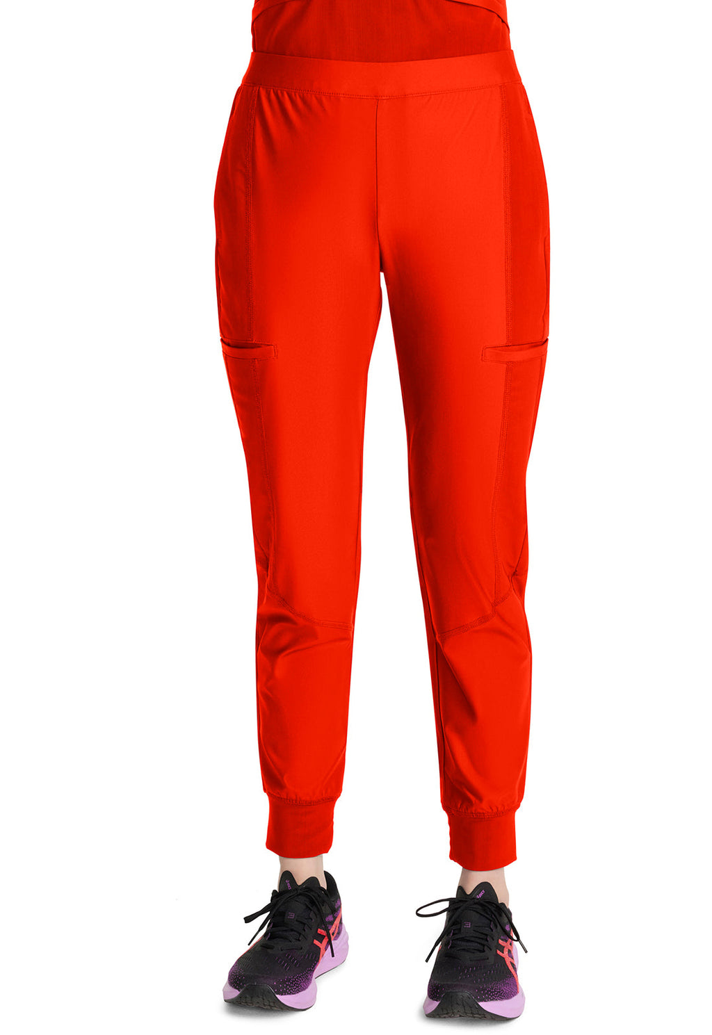 Kinetic IN012A Women's Knit Convertible Jogger Vivid Orange Image