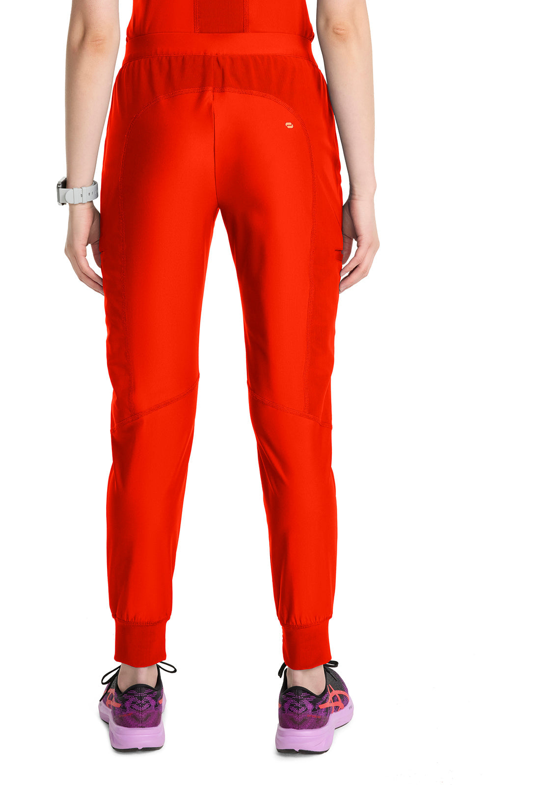 Kinetic IN012A Women's Knit Convertible Jogger Vivid Orange Image