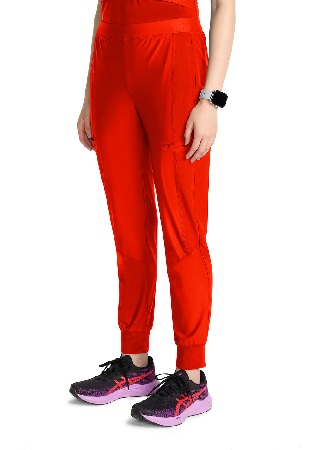 Kinetic IN012A Women's Knit Convertible Jogger Vivid Orange Image