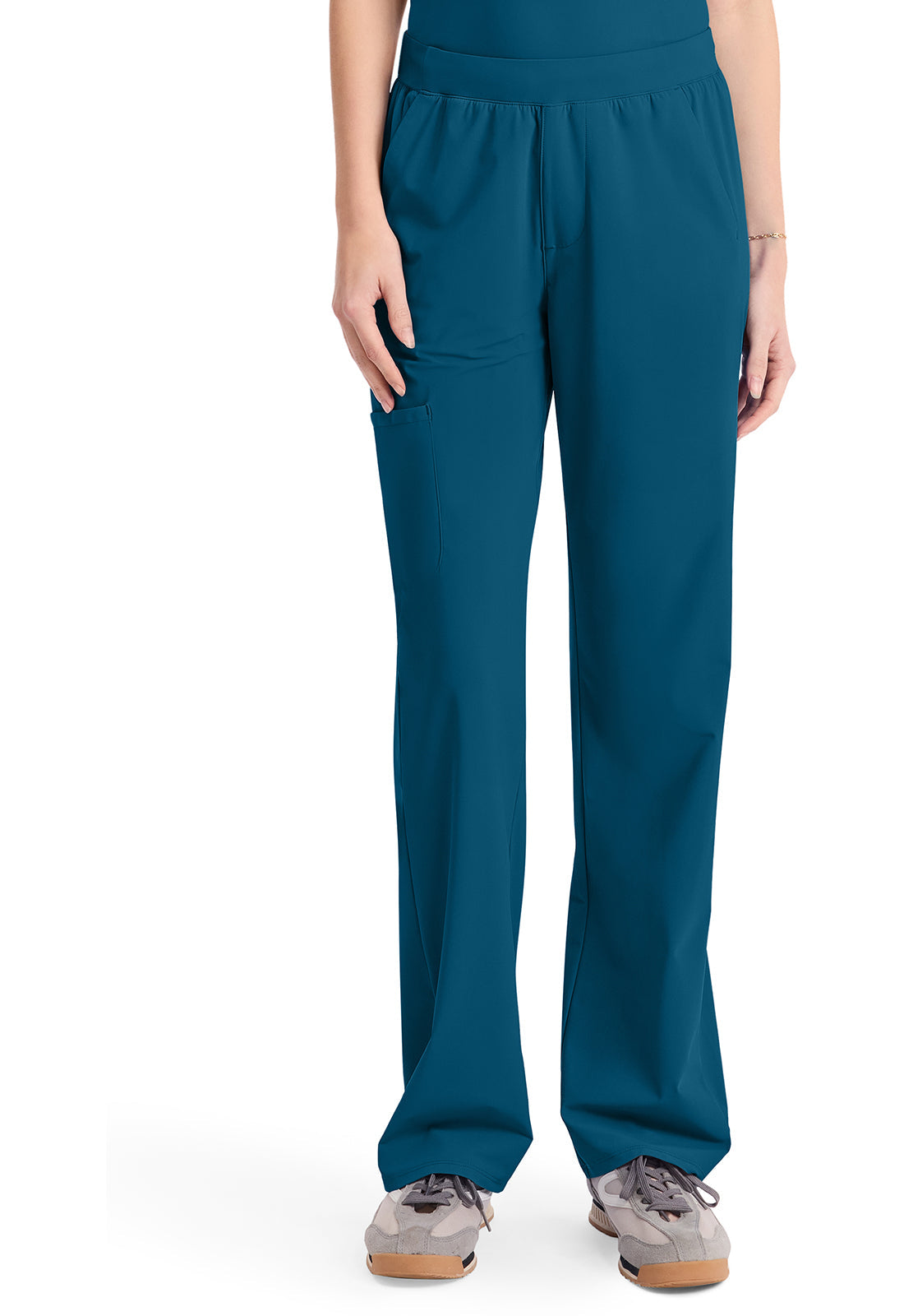 Pursuit IN023A Women's 4-Pocket Straight Leg Pants Caribbean Blue