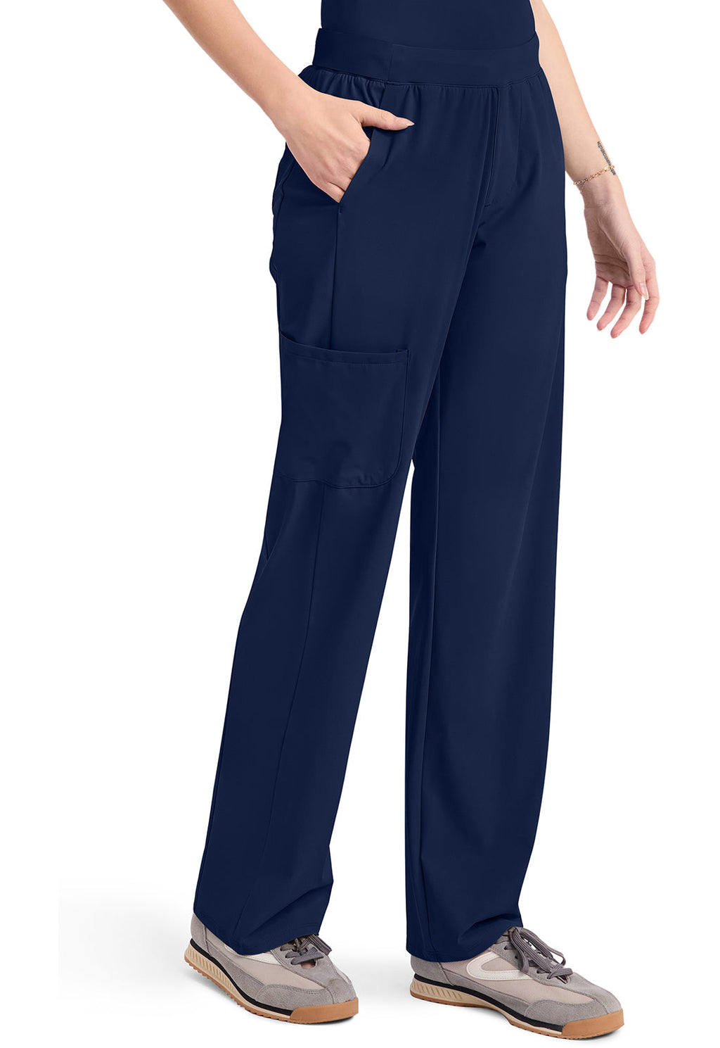 Pursuit IN023A Women's 4-Pocket Straight Leg Pants Navy