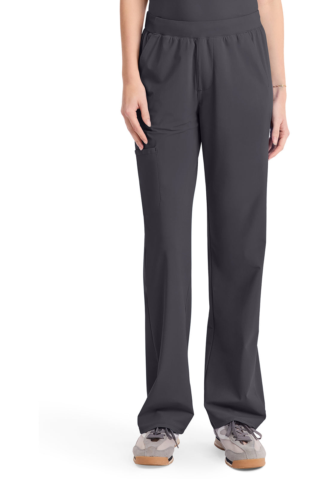 Pursuit IN023A Women's 4-Pocket Straight Leg Scrub Pants Pewter