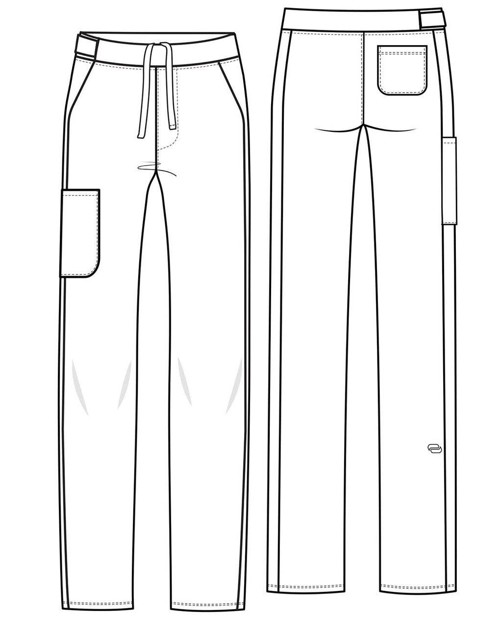 Pursuit IN023A Women's 4-Pocket Straight Leg Scrub Pants Royal