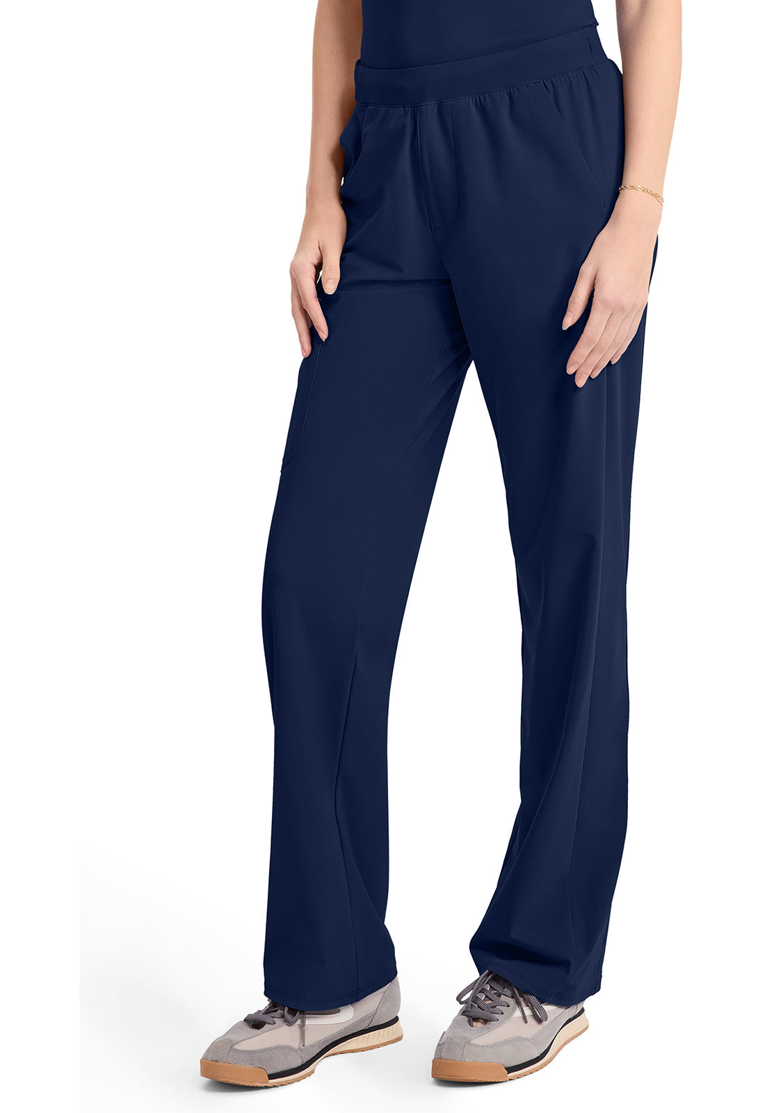 Pursuit IN023A Women's 4-Pocket Straight Leg Scrub Pants Navy