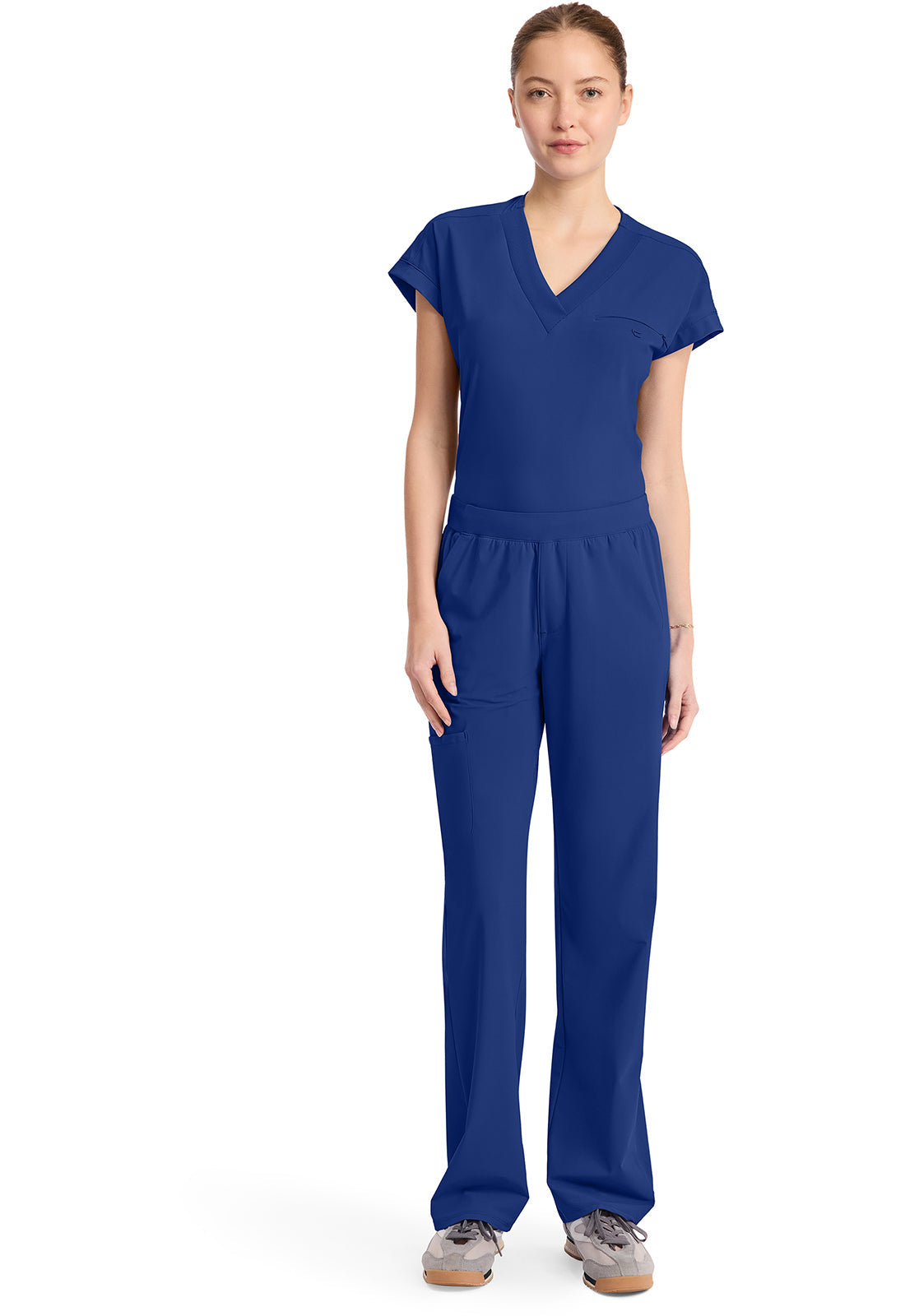 Pursuit IN023A Women's 4-Pocket Straight Leg Scrub Pants Royal