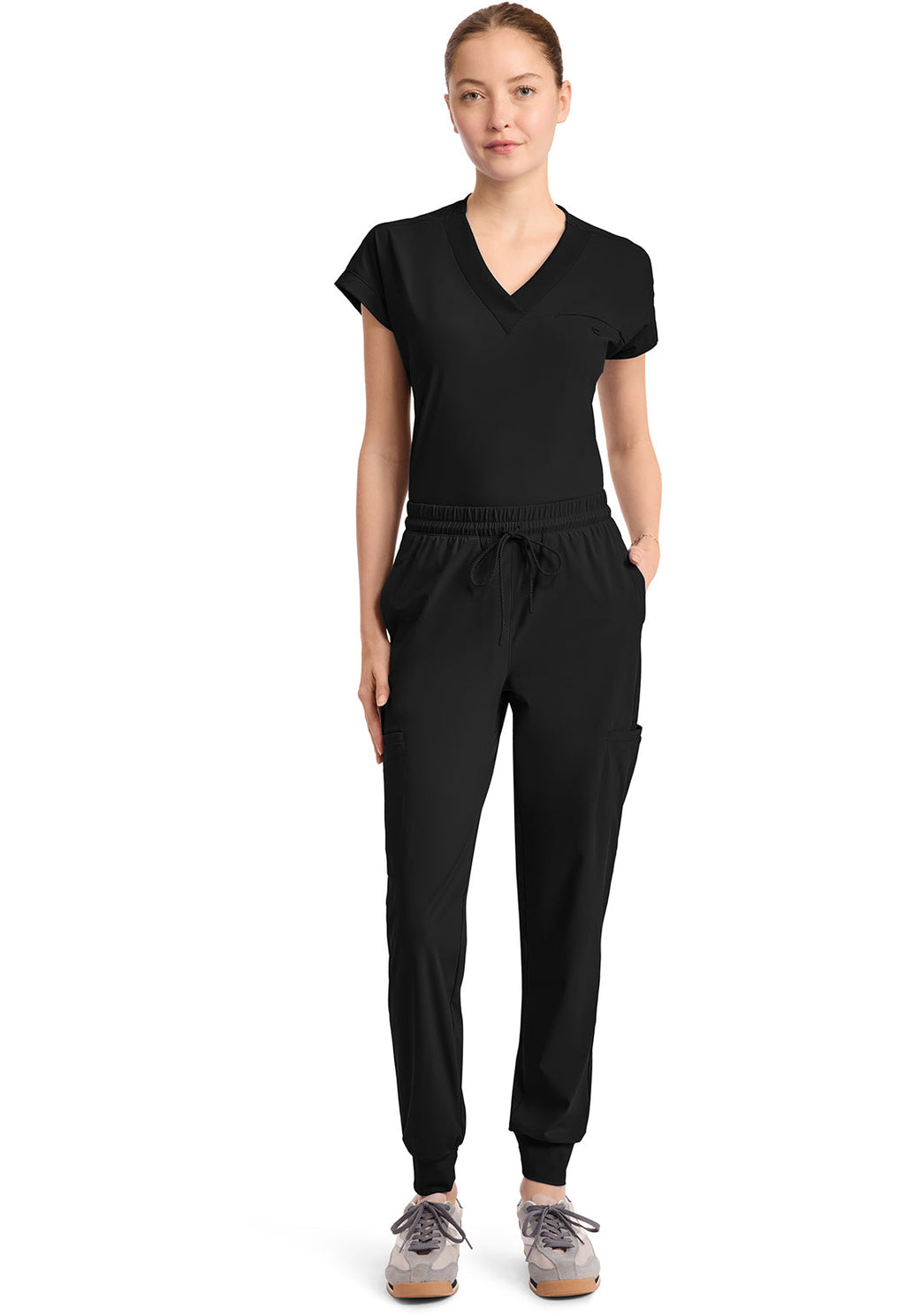 Pursuit IN024A Women's 5-Pocket Jogger Pants Black