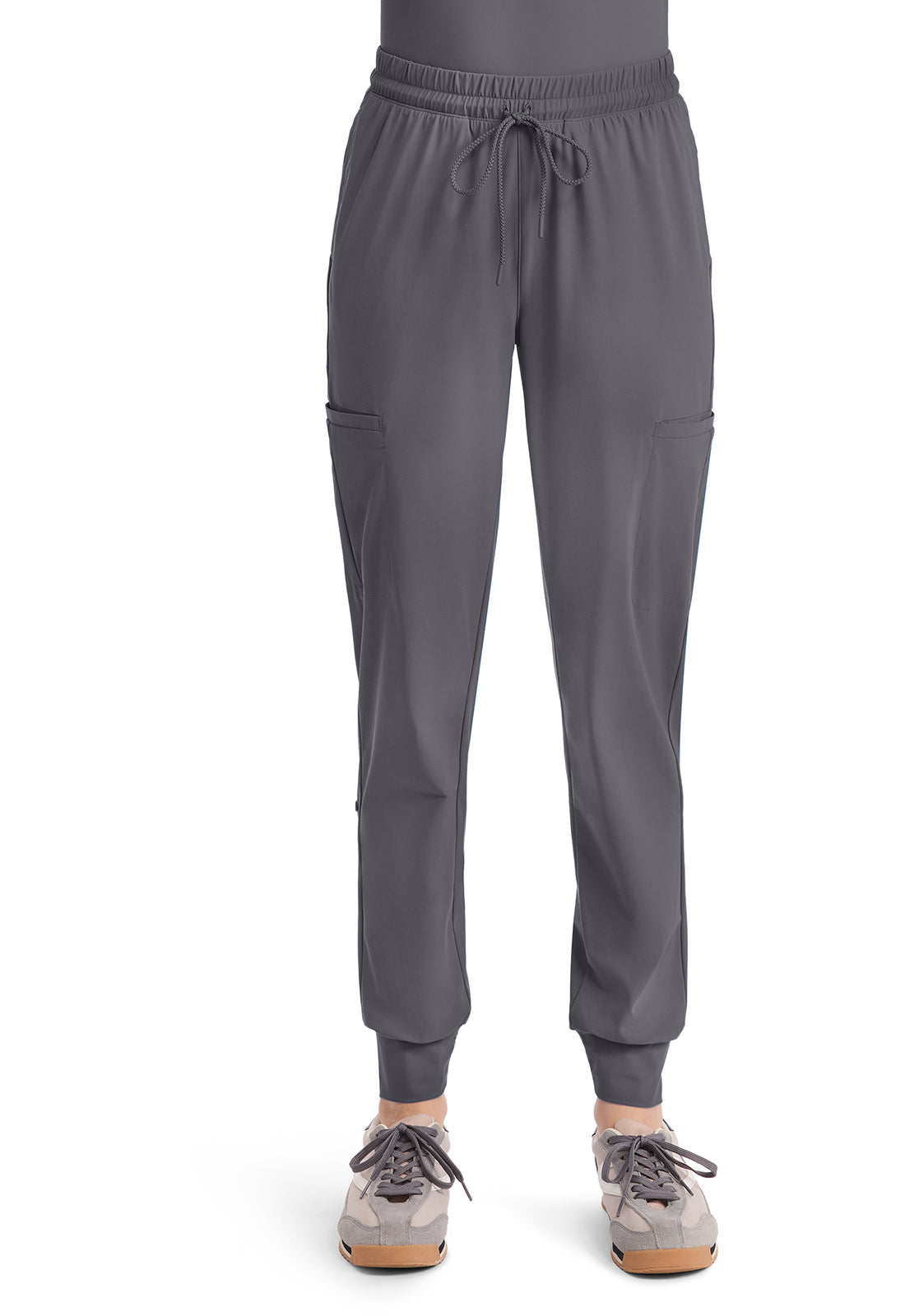 Pursuit IN024A Women's 5-Pocket Scrub Joggers Pewter