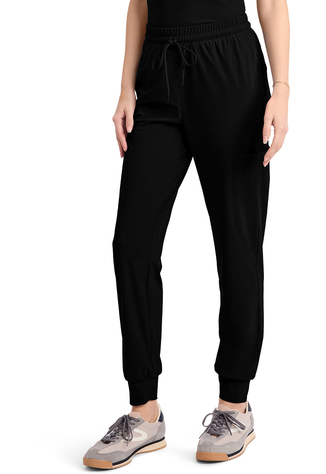 Pursuit IN024A Women's 5-Pocket Scrub Joggers Black