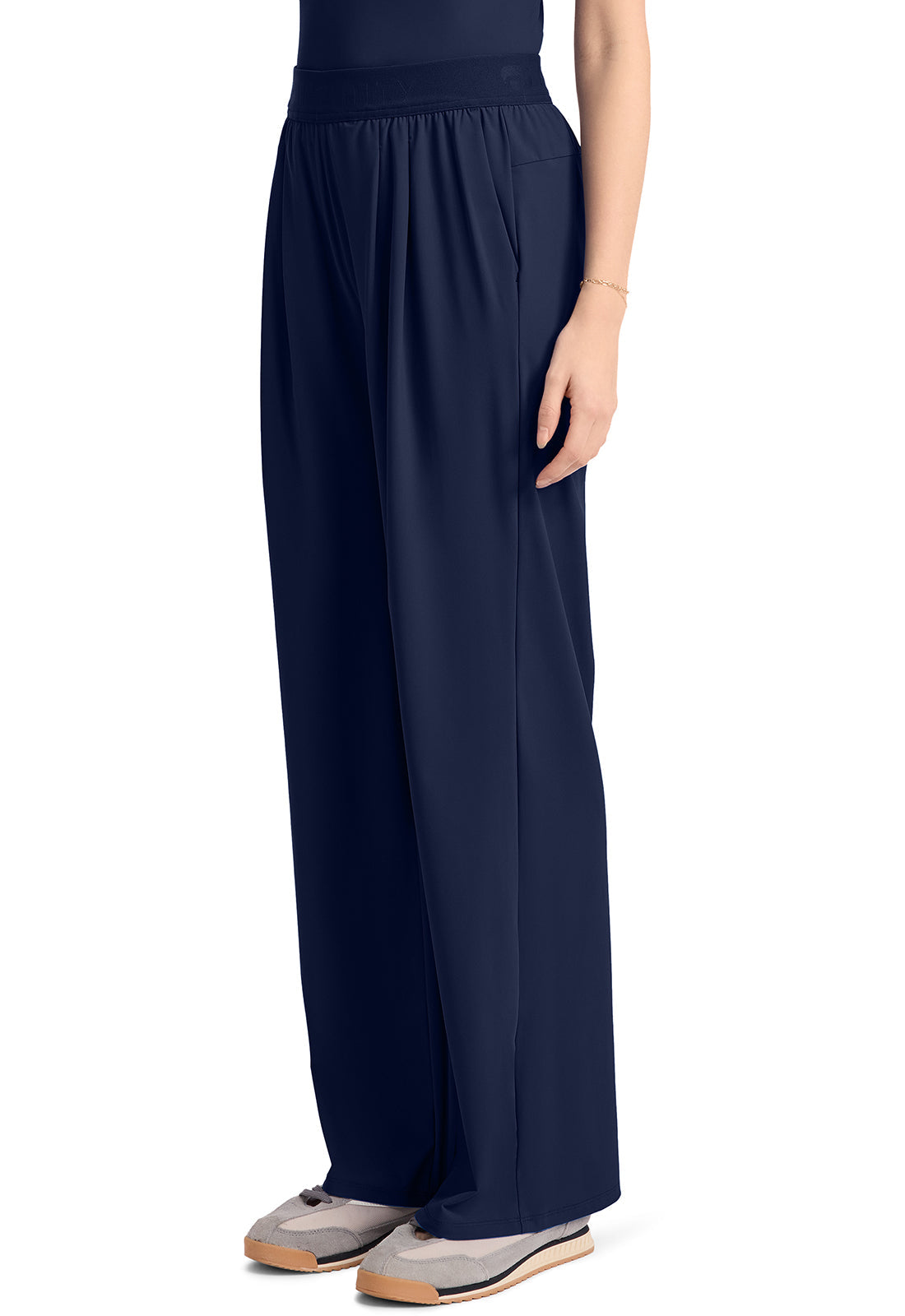 Pursuit IN025A Women's 3-Pocket Wide Leg Pants Navy