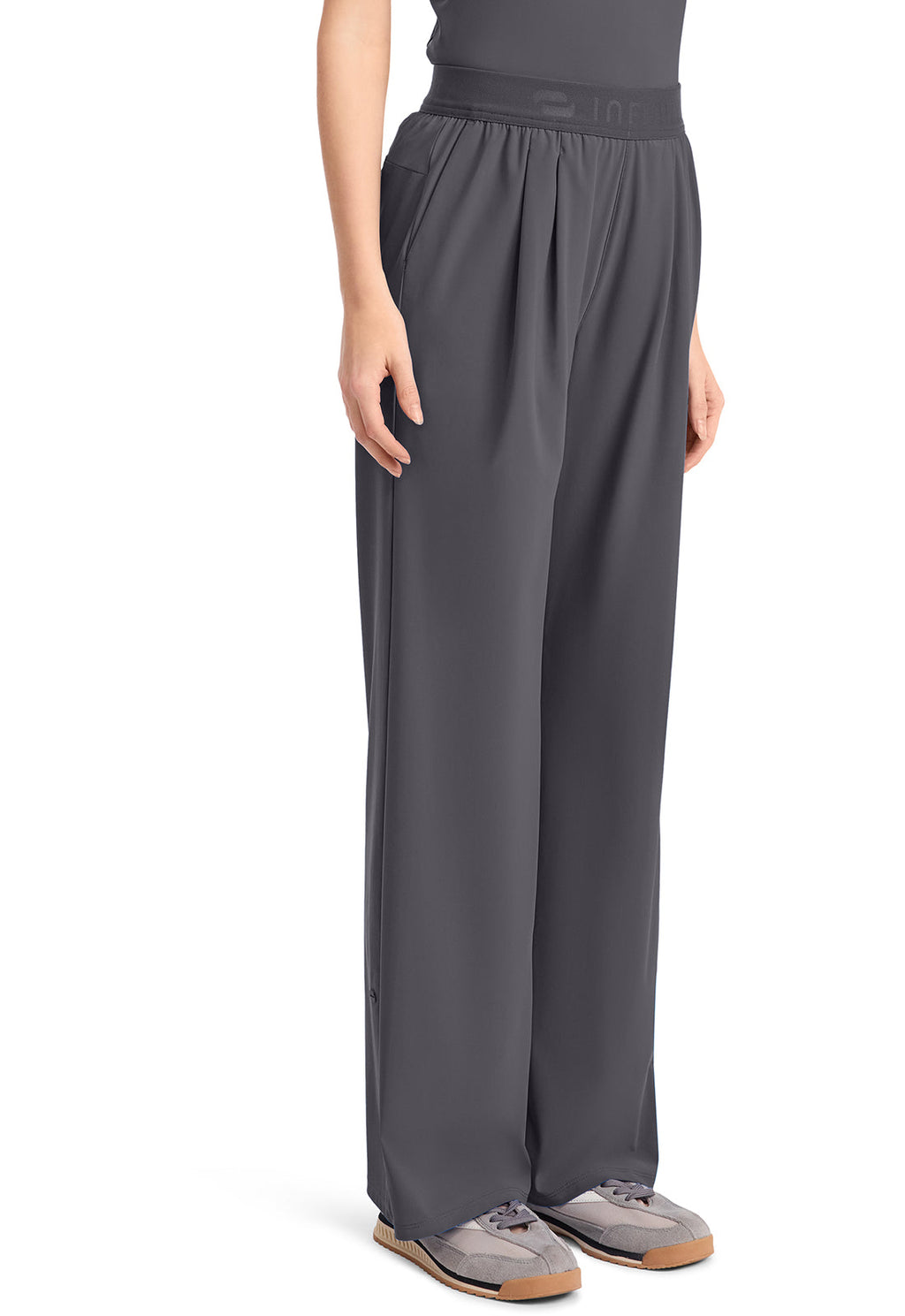 Pursuit IN025A Women's 3-Pocket Wide Leg Pants Pewter
