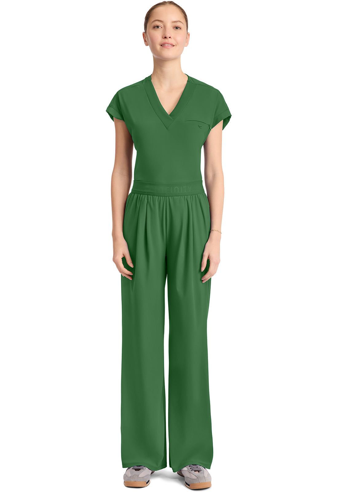Pursuit IN025A Women's 3-Pocket Wide Leg Pants Retro Green