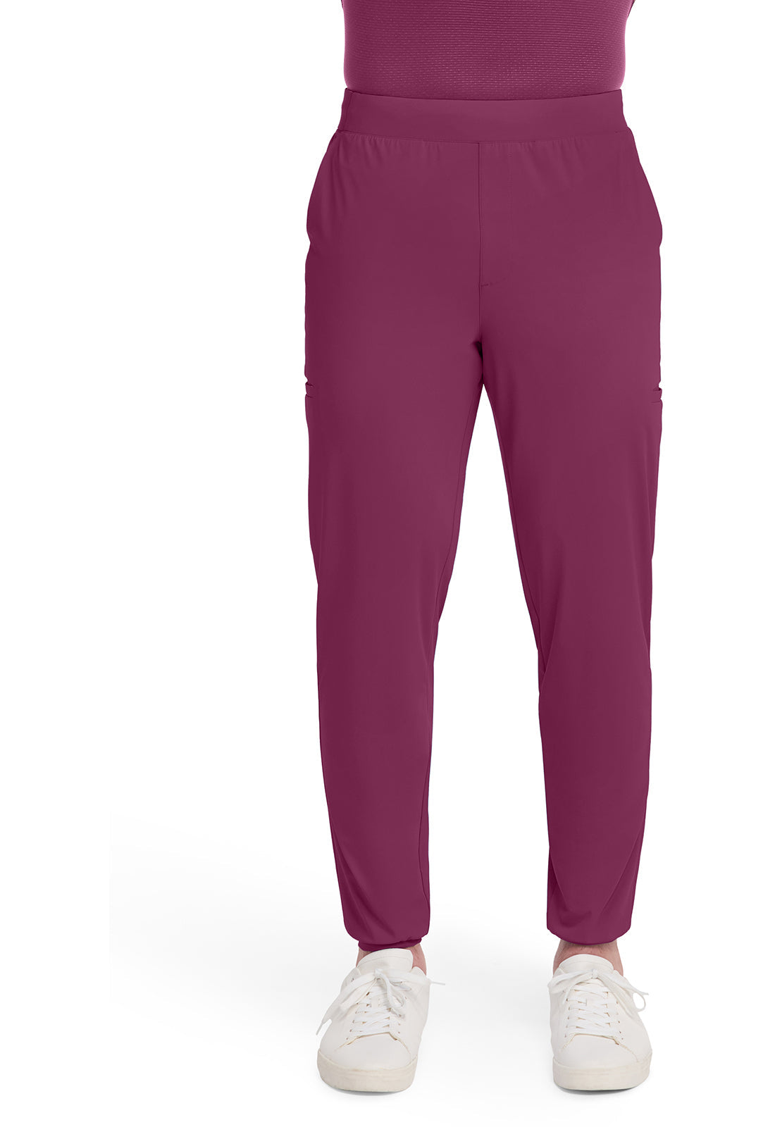 Pursuit IN027A Men's 5-Pocket Jogger Scrub Pants Wine
