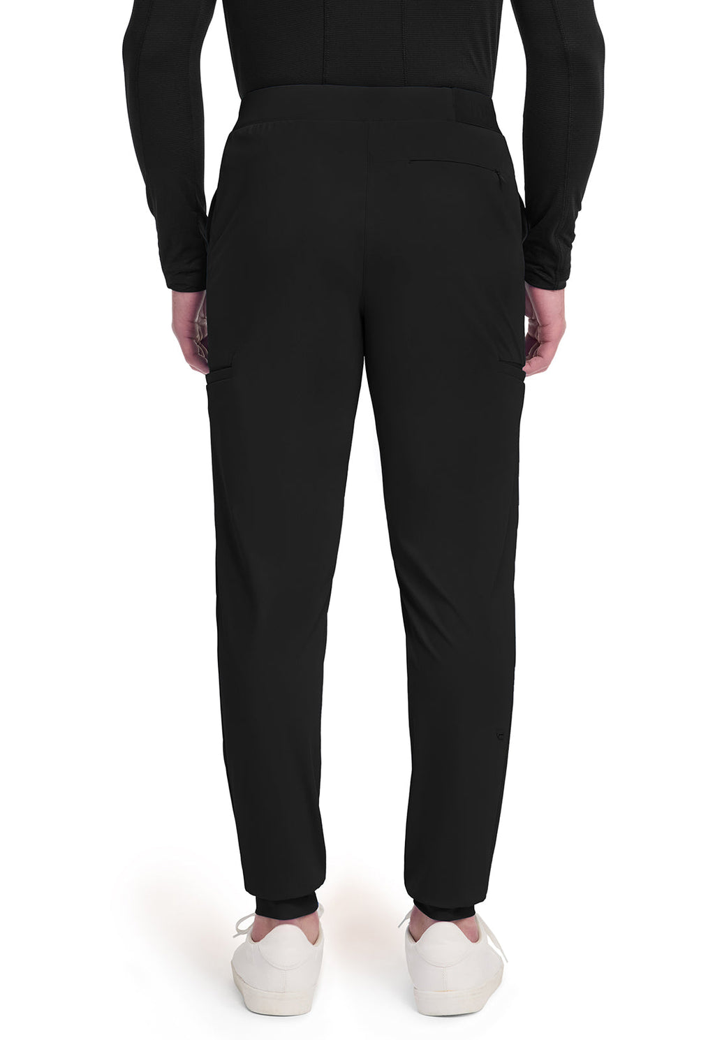 Pursuit IN027A Men's 5-Pocket Jogger Scrub Pants Black