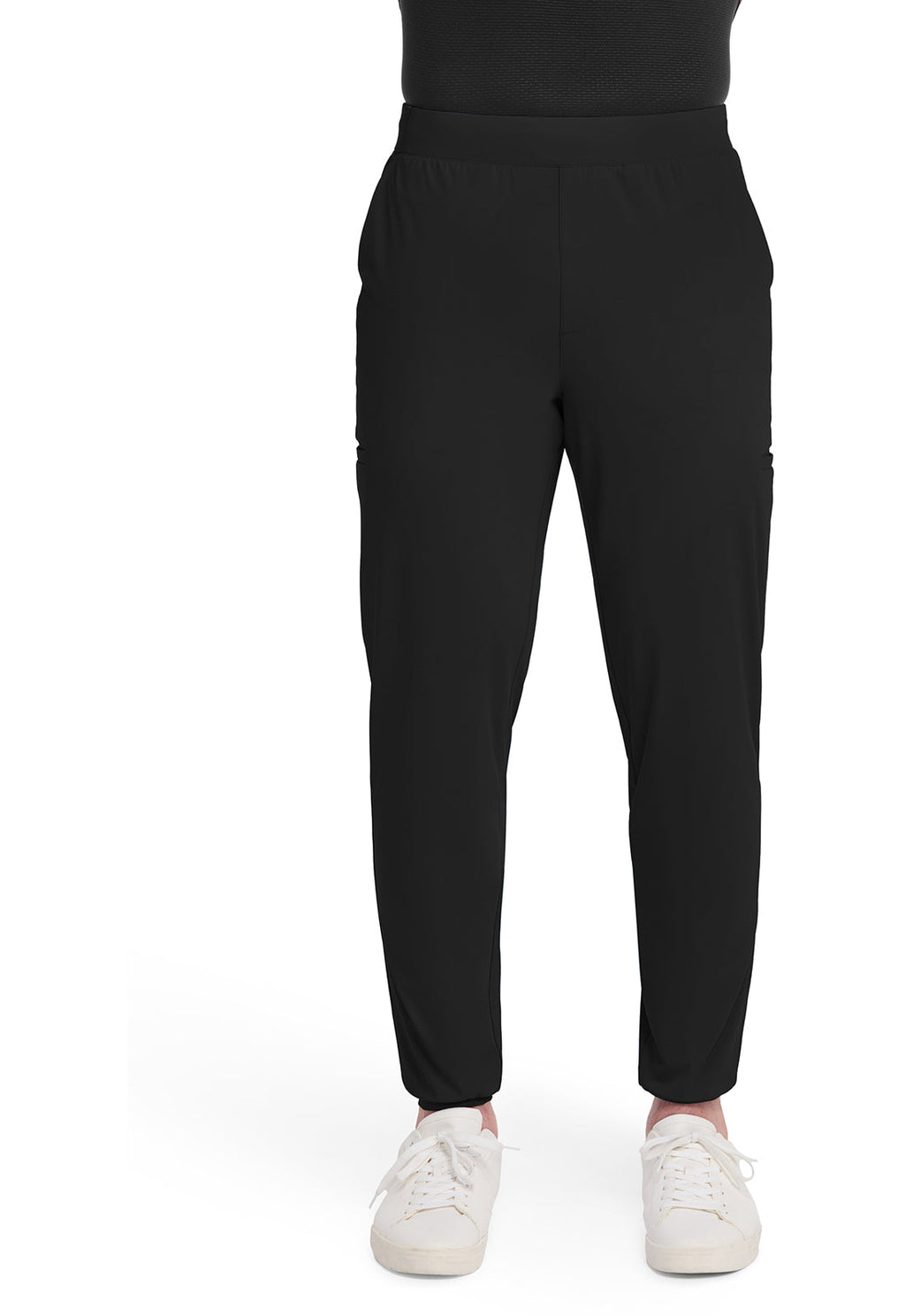 Pursuit IN027A Men's 5-Pocket Jogger Scrub Pants Black
