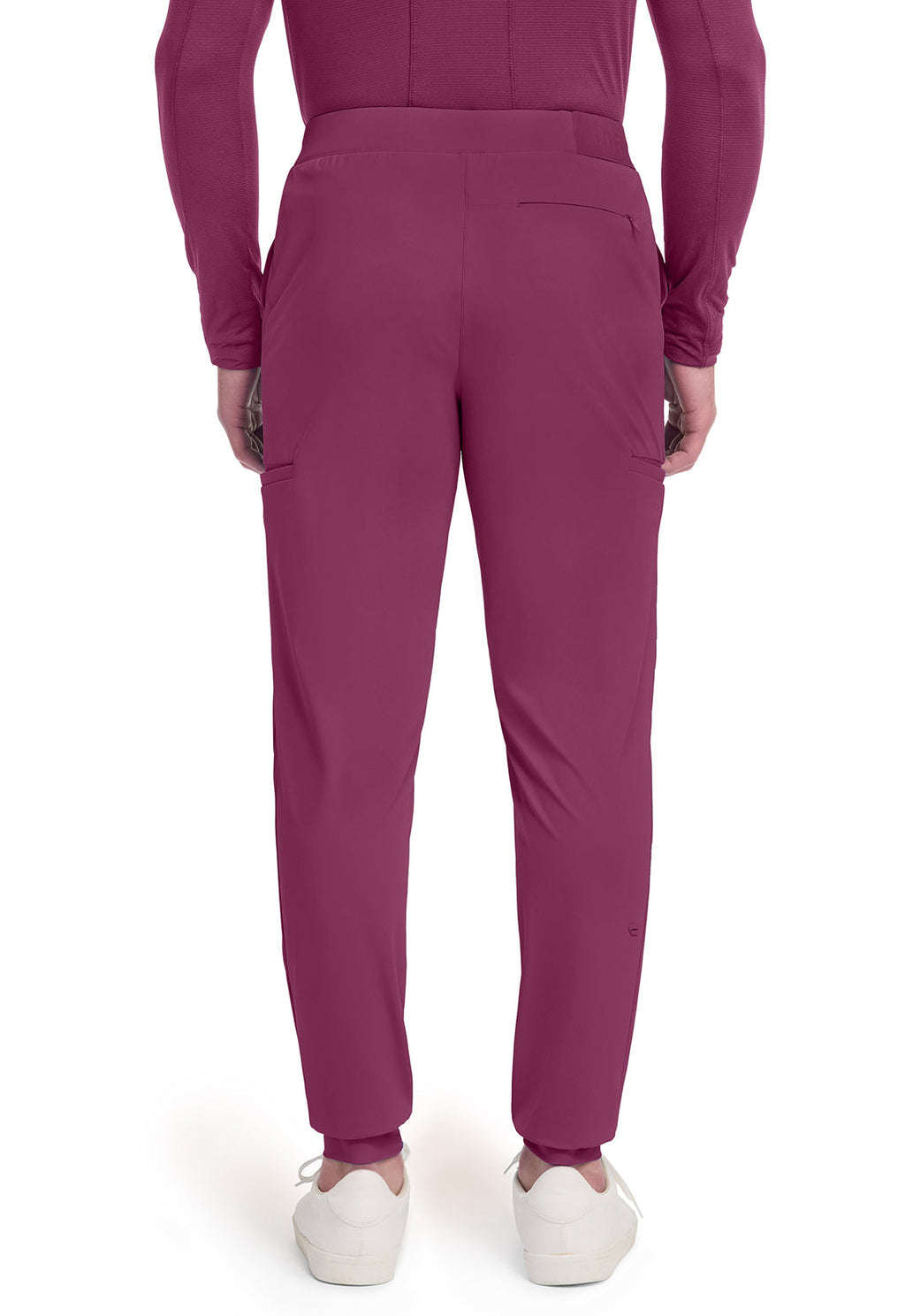 Pursuit IN027A Men's 5-Pocket Jogger Scrub Pants Wine