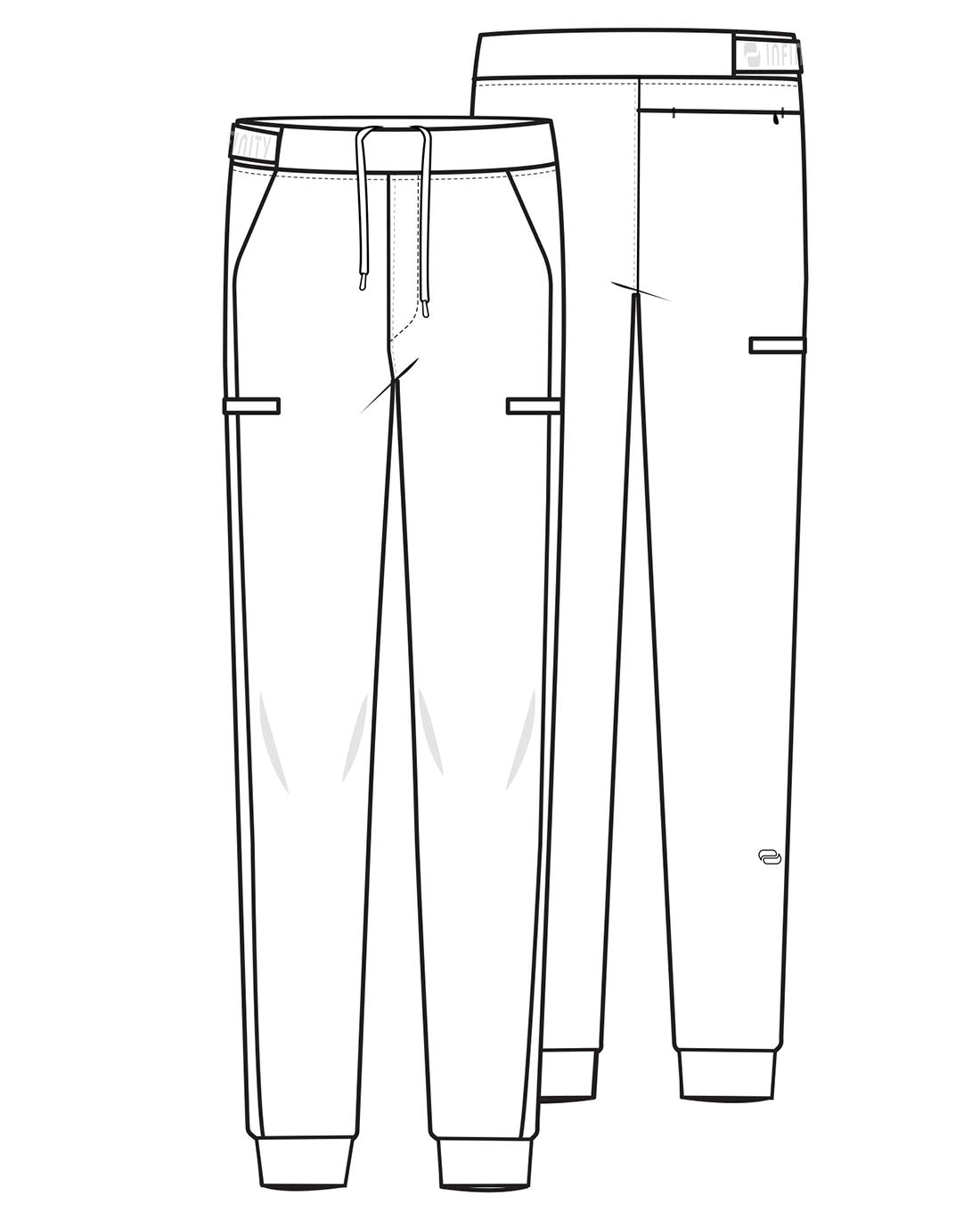 Pursuit IN027A Men's 5-Pocket Jogger Pants Olive