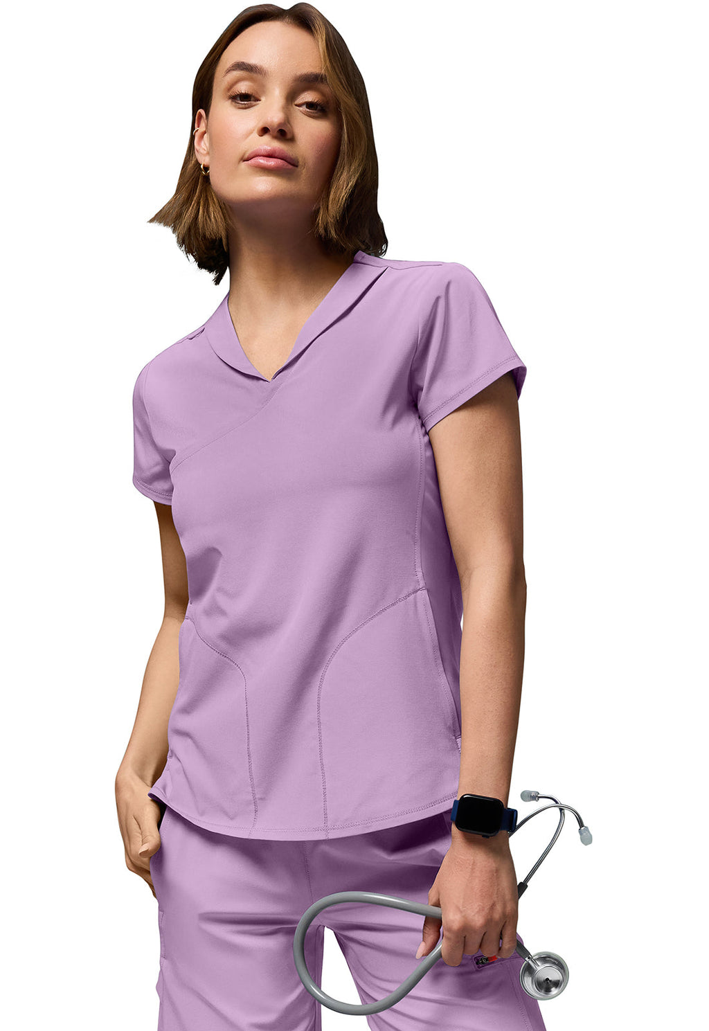 GNR8 IN028A Women's 6-Pocket Wide Leg Pants Livewire Lilac